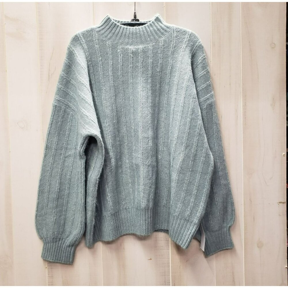 Lumiere Women's Pullover Sweater, Large, High Neck, Balloon Sleeve, NWT